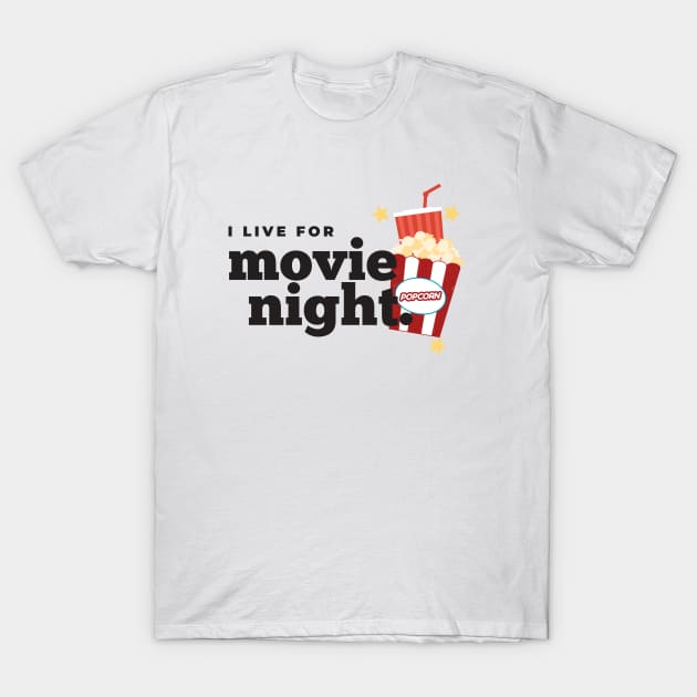 Movie Night T-Shirt by happypalaze